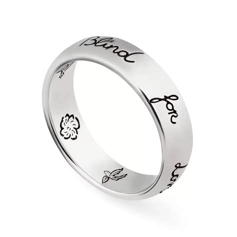 anillo Blind For Love en plata de ley 